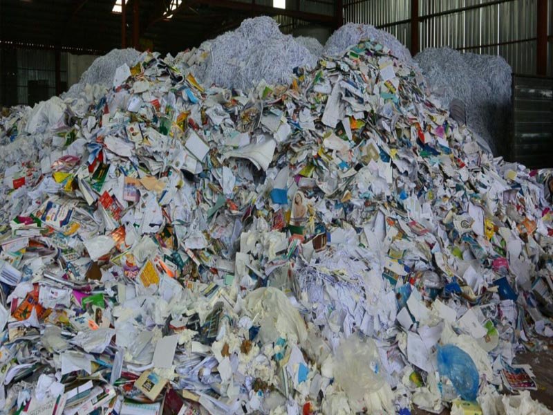 Ankara atık kağıt toplama karışık kağıt yığınları